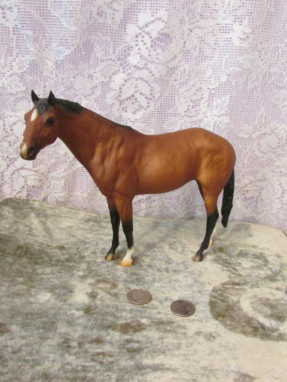 Breyer Vintage SR 1997 JcPenny Matte Bay Secretariat  Horse Model 711197